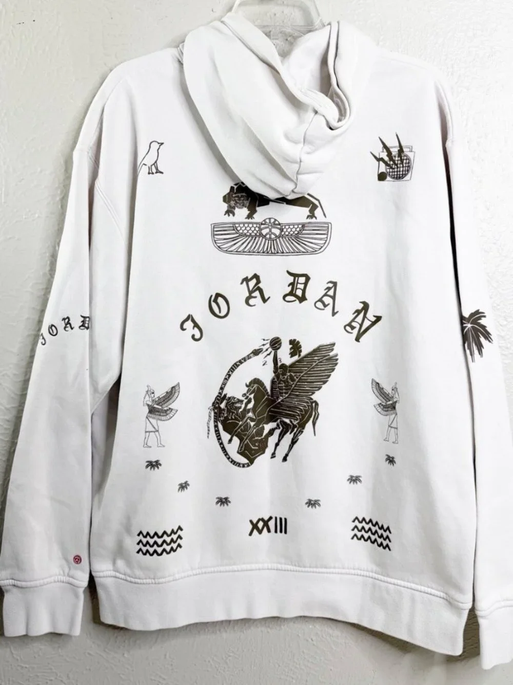 Nike Large Jordan Artist Series Umar Rashid DX9706-030 Fleece Pullover Hoodie